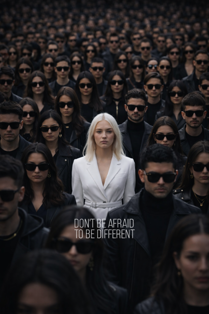 don't be afraid to bee different 